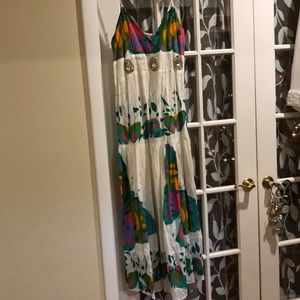 Tee strap sundress with a little bling